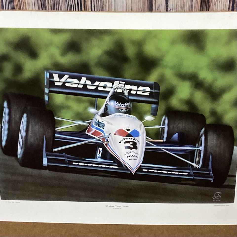 Al Unser Jr Auto Signed 1992 Over The Top Dennis Paul Ray In God We Trust Poster - Image 3 of 4