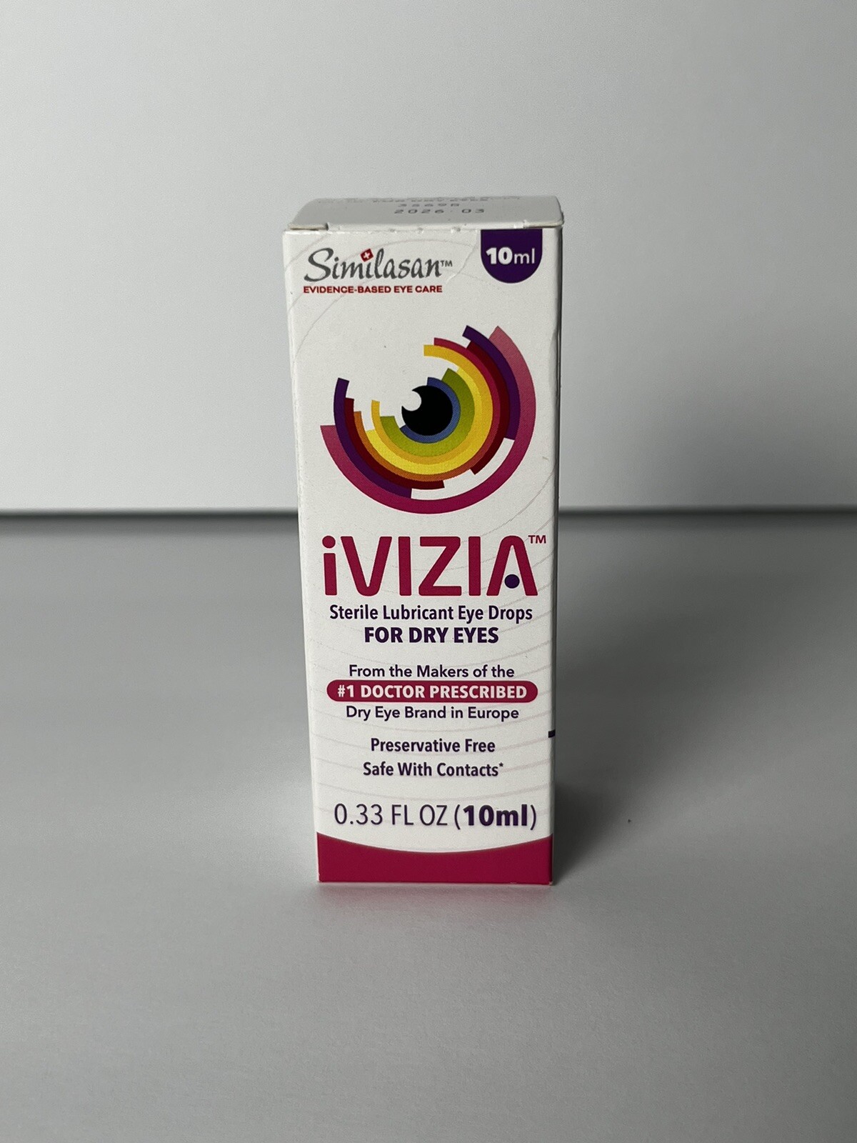 iVIZIA Sterile Lubricant Eye Drops for Dry Eyes 10ml Exp. 03/2026