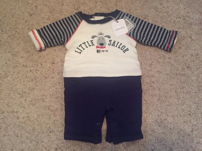 New Baby Boy One Piece Outfit ( absorba Paris) Size 0-3 Months