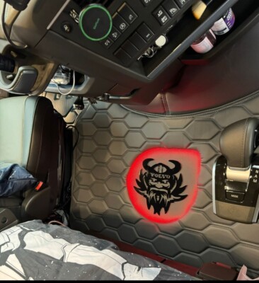 VOLVO FH4 FH5 AERO PREMIUM LED FLOOR MATS HONEYCOMB AIR SWIVEL FOLD MADE2ORDER