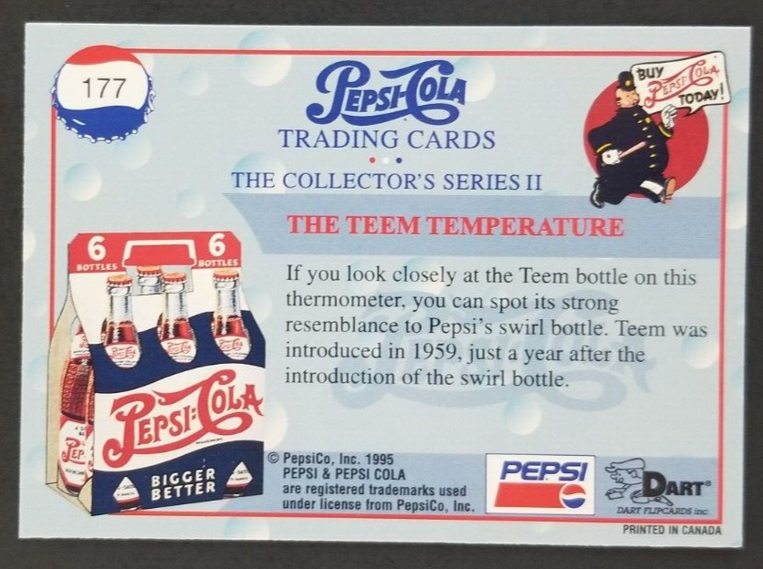 Teem 1994 Pepsi Cola Card #177 (NM) | eBay