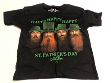 Boys St Patrick's Day Tee Shirt Size XS 4-5 Black St Patty's Day Kids New
