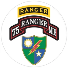 75th Ranger MIB Bumper Sticker Military Vinyl Soldier Decal 5"
