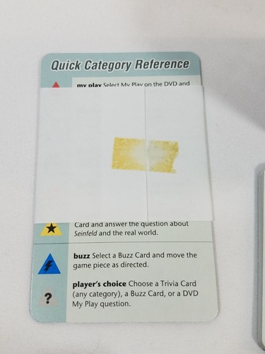 Seinfeld Scene It? game replacement cards plastic tokens dice pieces parts 2008 - Picture 6 of 8