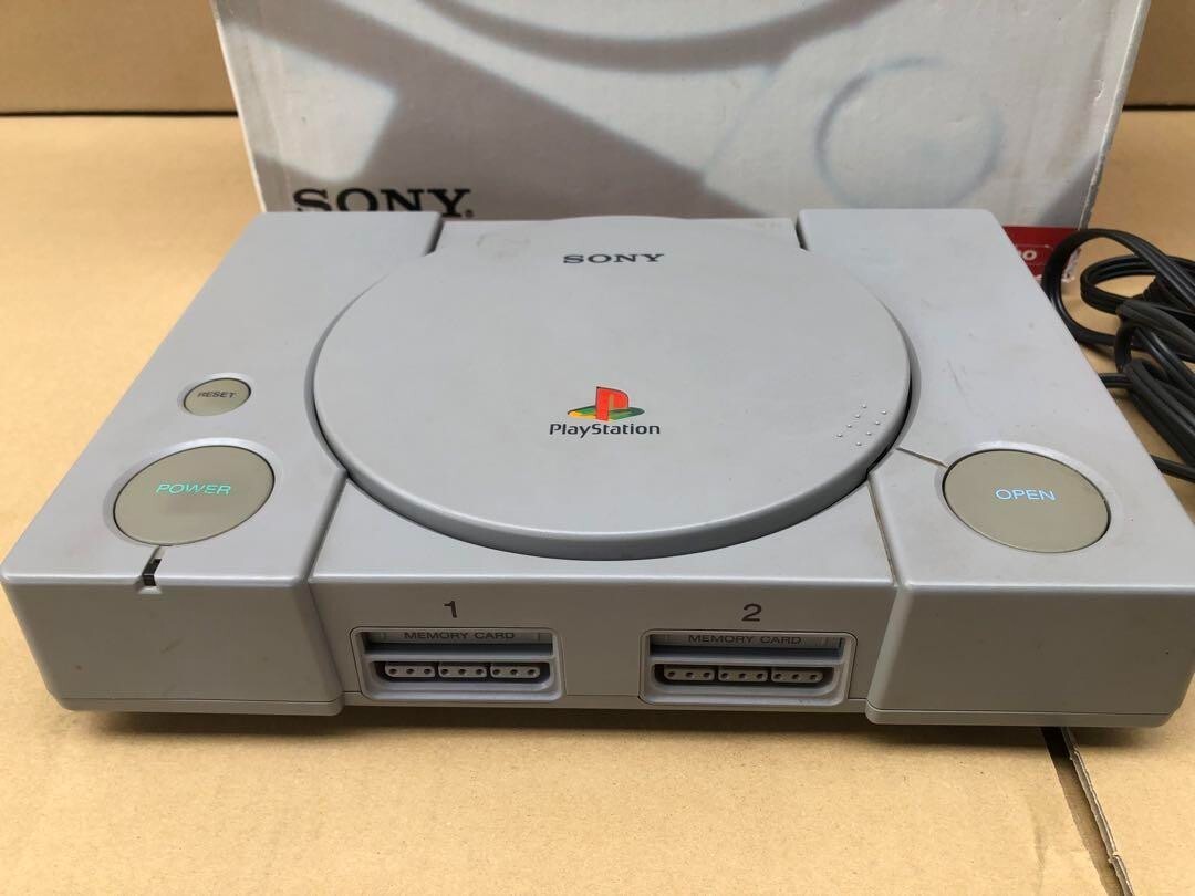 Sony PlayStation 1 PS1 SCPH-5500 Gray Game Console With Box
