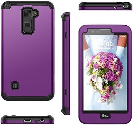 for LG Stylus 2 Case, Heavy Duty Drop Protection Case Shockproof Silicone Bumper
