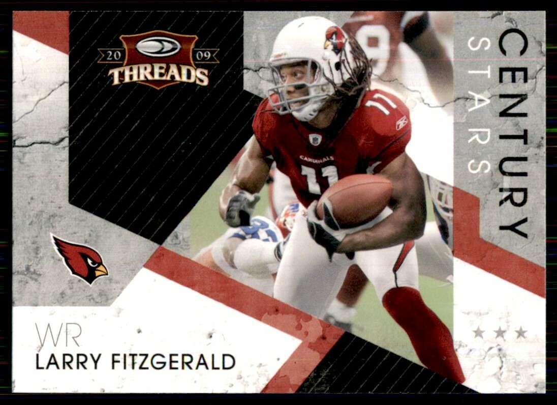 2009 Donruss Threads Century Stars Larry Fitzgerald Arizona Cardinals #10