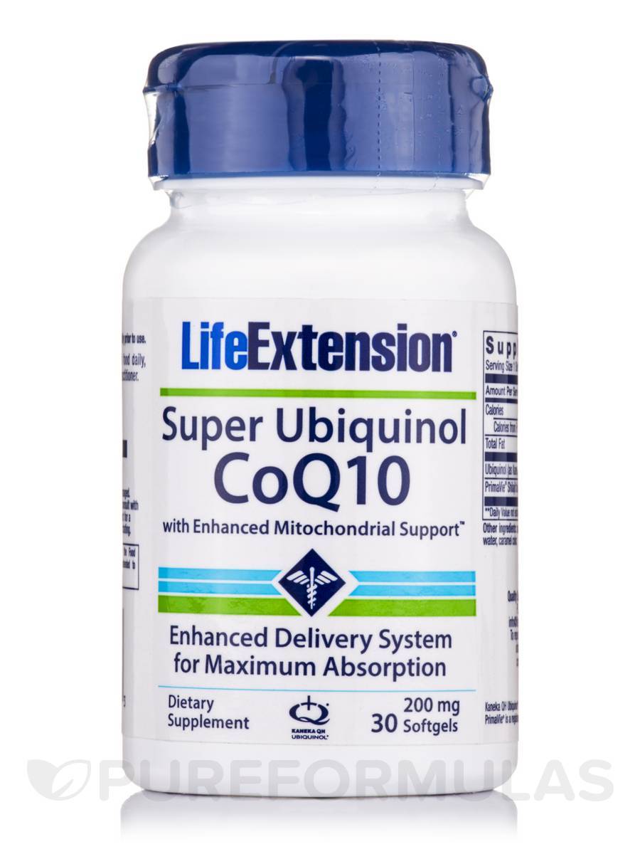 Super Ubiquinol CoQ10 (with Enhanced Mitochondrial Support) 200 mg, 30 Softgels