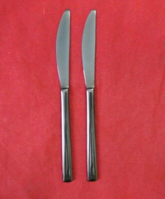 Set 2 Pinti 18/10 Inox Steel Italy Synthesis Titanium 8'' Dessert Knives 3mm