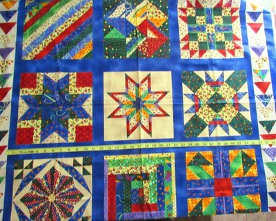 35'' x 44'' Craft Panel Faux Colorful Patchwork