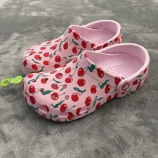 Crocs Classic Clogs Kids J 4 Fresh Fruits Pink Cherry Clog Youth New With Tag J4