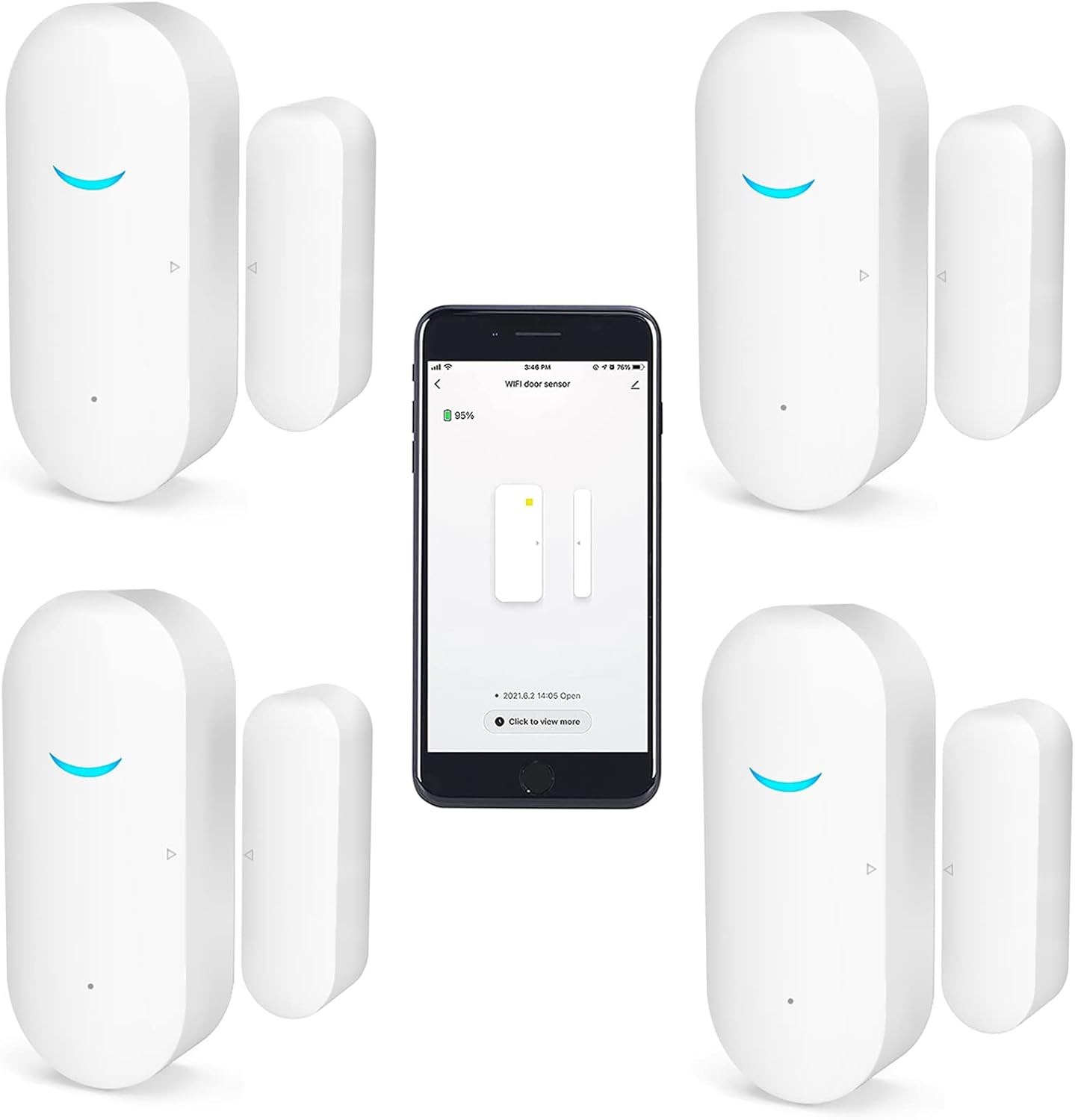 Sensore WiFi Porte Finestre Tuya - Allarme Intelligente Senza Hub