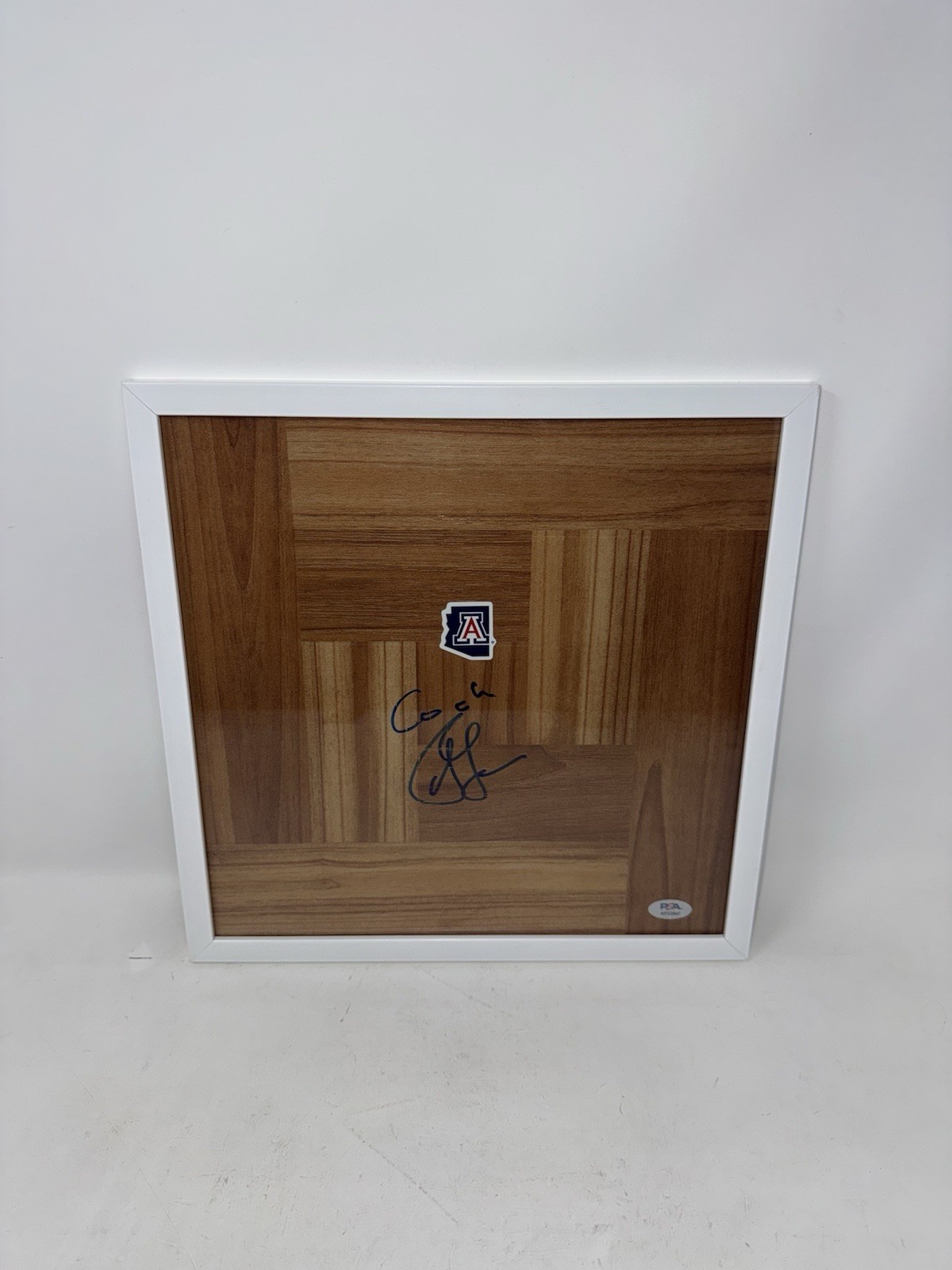 Tommy Lloyd Autographed Signed Arizona Wildcats FRAMED FLOORBOARD RARE PSA/DNA COA 
