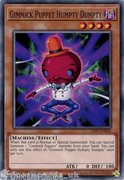 LED5-EN042 Gimmick Puppet Humpty Dumpty :: Common 1st Edition Mint YuGiOh Card
