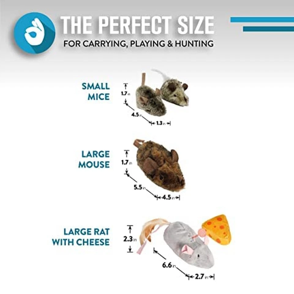 Juguetes OurPets Play-N-Squeak Mouse Hunter Cat (juguete interactivo para gatos y hierba gatera... Foto 4 de 4