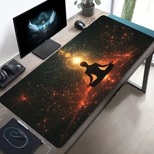 1pc Large Gaming Mouse Pad with Glowing PC/Laptop Compatible Design, Non-Slip R