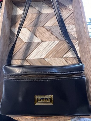 Kodak Vintage Soft Leather Bag w/ Shoulder Strap - 1970 s