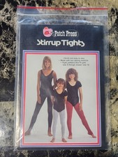 Patch Press Vintage Stirrup Tights Girls 3-Misses16 Gynastics Ballet Dance UNCUT