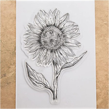 Flowers Sunflowers Clear Stamps for Card Making Decoration and DIY Scrapbooking