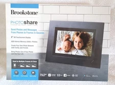 Brookstone Family PhotoShare 8" HD WiFi Digital Photo Frame w/ 8GB Mdl FSM08BLB