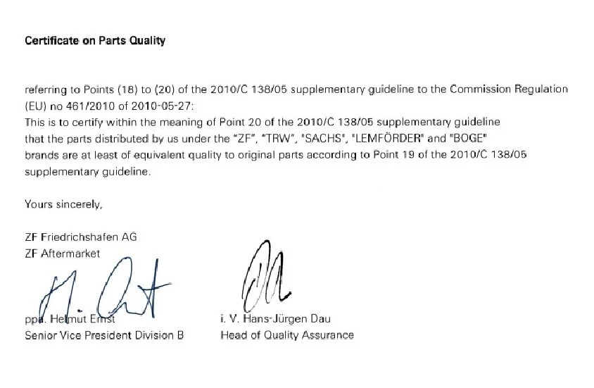 Sachs Shock Absorber Rear Axle For Audi 170819 Automotive Replacement Part - Image 3 of 4