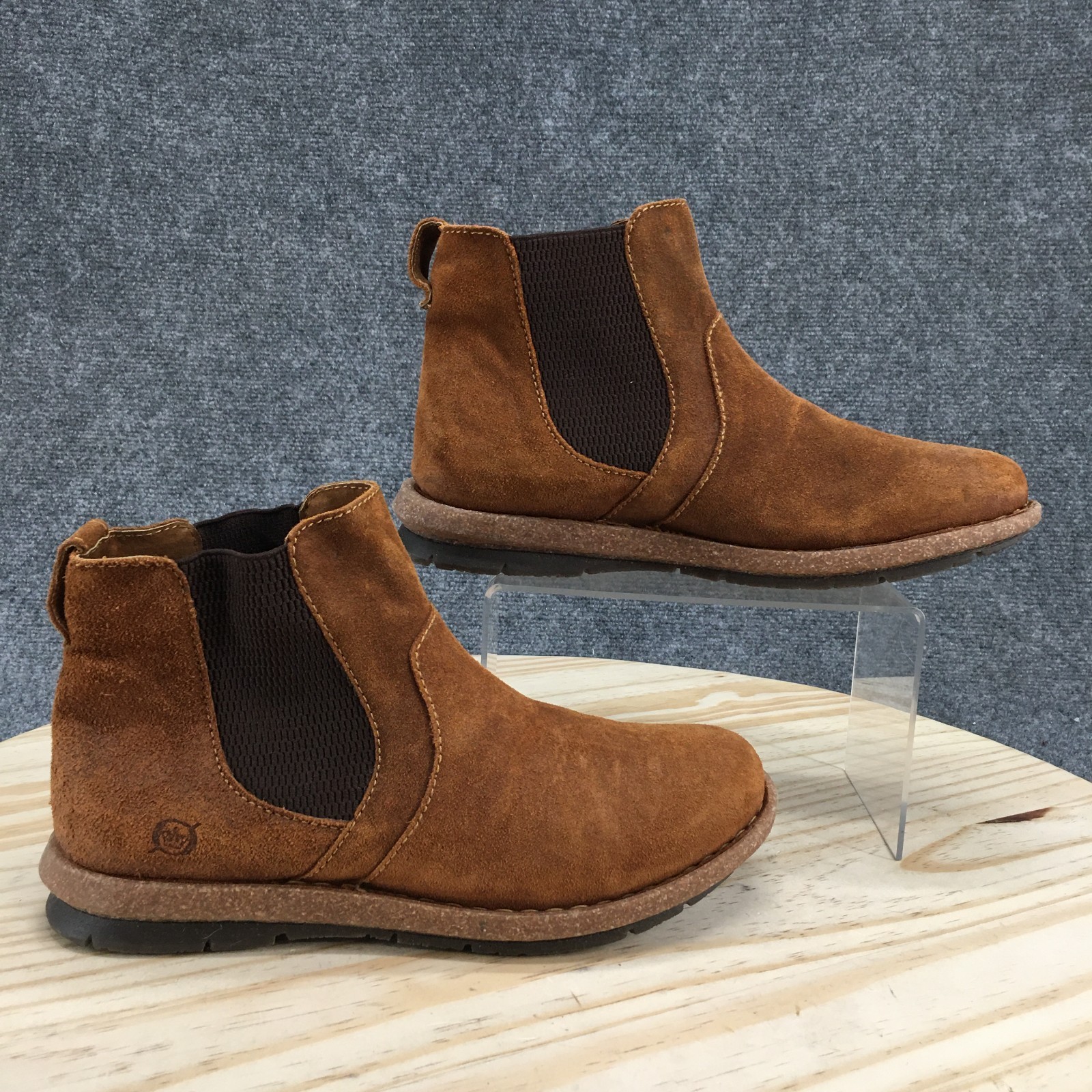 Born Boots Womens 9.5 Brown Chelsea Boot Suede Slip On Comfort Shoes BR0031826