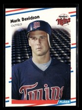 Mark Davidson 1988 Fleer #8 Minnesota Twins *027