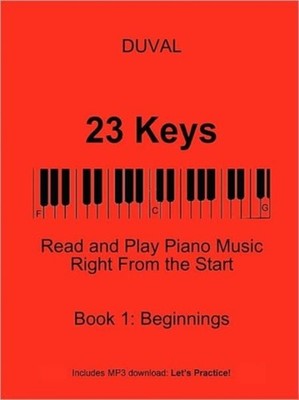 DUVAL - 23 Keys  Read and Play Piano Music Right From the Start  Book - X555z
