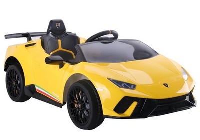 Lamborghini Huracan Kinder Elektroauto Kinderauto EVA LED Fernbedienung Gelb