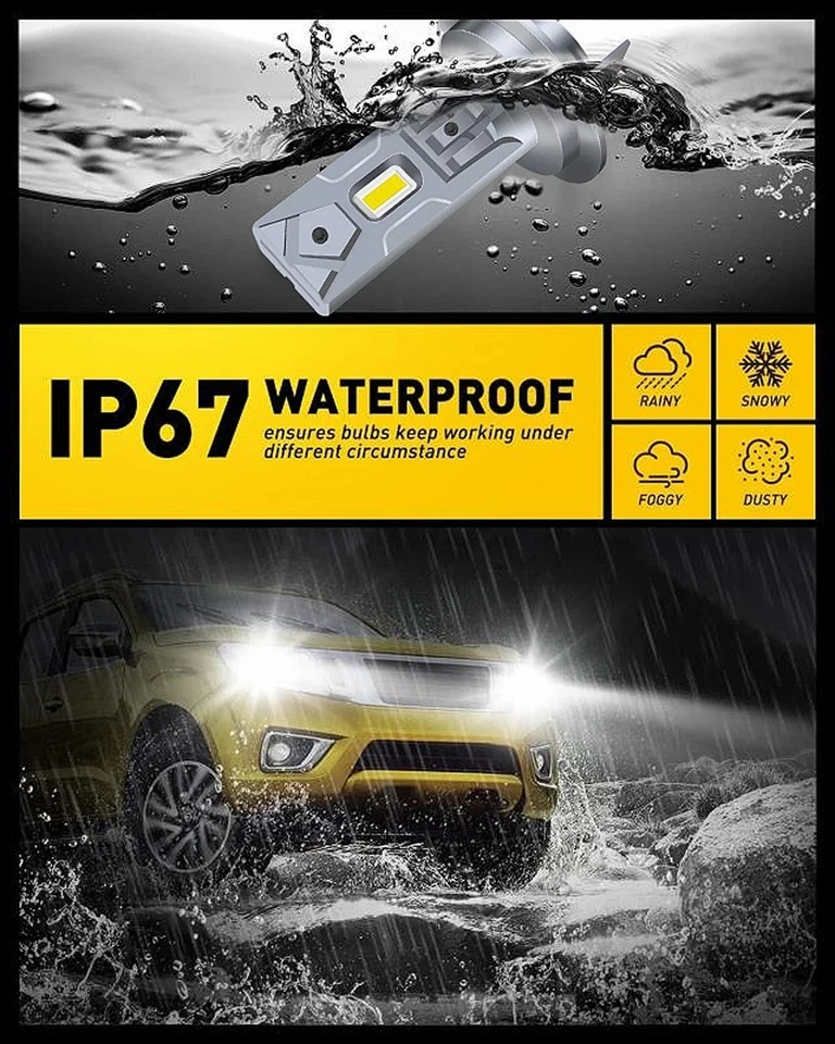 6Pcs 6500K LED Headlight + Fog Light Bulbs Kit For Mercedes-Benz E350 E320 E550 Foto 2 de 4