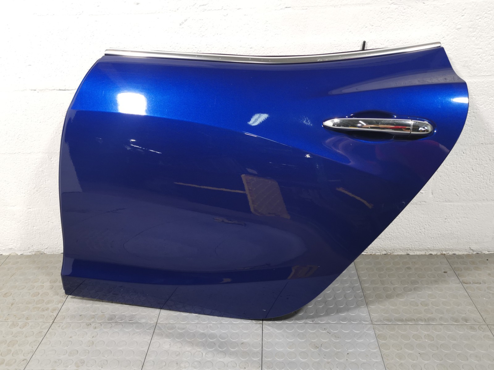 Maserati Ghibli S Q4 2015 Rear Left Door Skin Shell Blue Color OEM