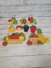 Vintage 1970s Homco Fruit Vegetable Wall Hang...