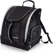 Athletico Ski Boot Bag Skiing 38 cm x 38 x 46 cm, Black with White Trim