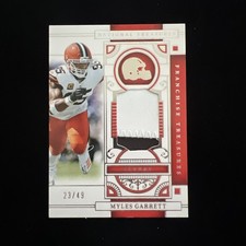 2025 National Treasures Myles Garrett Franchise Treasures,SSP#/49💎SACK LEADER🌟