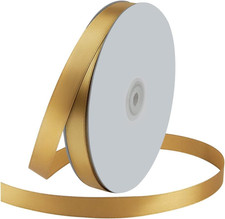 5/8" Wide X 100 Yards Single Face Polyester Satin Ribbon, Satin Ribbon for Craft