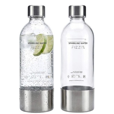 FIZZIT 1L Carbonating Bottles 2 Pack   Compatible with SodaStream,Terra Art, ...