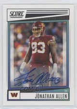 2022 Score Signatures Jonathan Allen #259 Auto 0rq3
