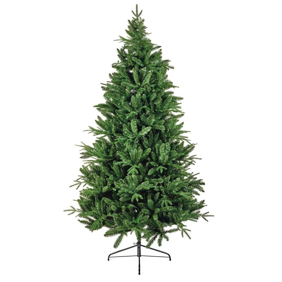 6ft Christmas Xmas Tree Artificial Oxford Fir Full Figure Includes Stand Green - Image 2 of 2