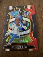 2025 Panini Select - Concourse Chimere Dike #27  Black & Red Shock Prizm (RC)