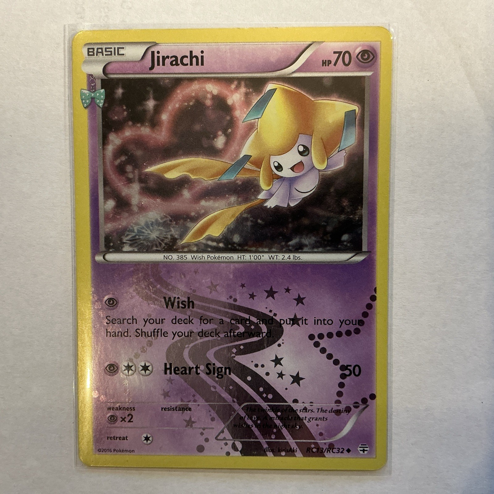 Jirachi RC13-32 Holo Pokemon Generations: Radiant Collection Near Mint