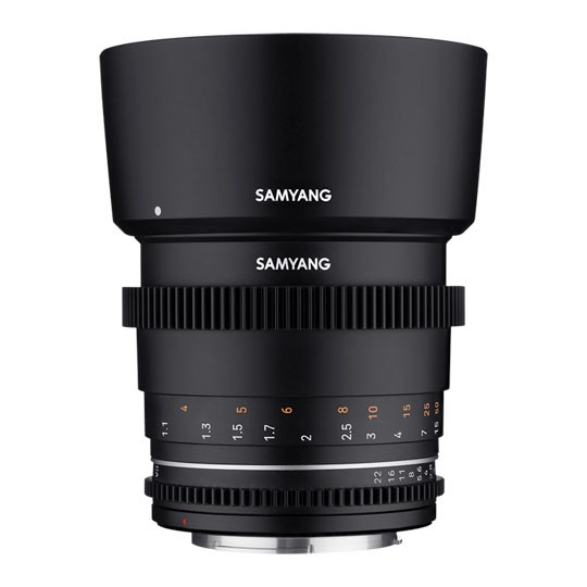 Samyang VDSLR 85mm MK 2 Prime Cine Lens, Telephoto, Canon EF Mount, T1.5, Full F