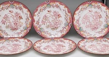 SET 6 Sarreguemines France MINTON Salad Dessert Plates