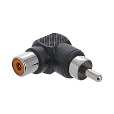 RCA Male to Female Adapter 90 Degree Connector Right Angle Plug A/V Converter
