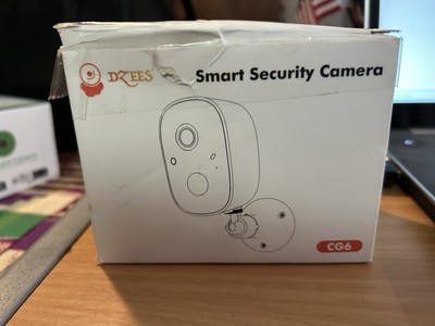 Dzees Smart Security Camera CG6 Black Open Box Battery Powered