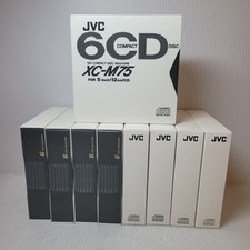 Vtg Lot of 9 JVC XC-M75 Compact Disc Cartridges 6-Disc Cartridge w/ Sleeve