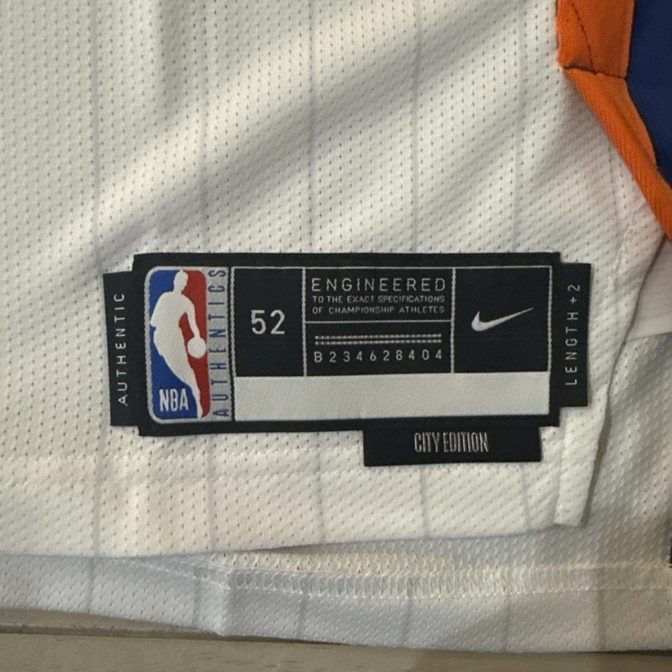 Jalen Brunson #11 New York Knicks Nike 2024/25 AUTHENTIC NBA City Edition Jersey - Image 4 of 4