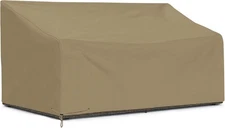 SunPatio Outdoor Loveseat Cover, Patio 80''L x 39''W x 32''/22''H, Taupe 