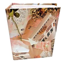 Vintage Photo Album Book 100 Drop in Slots for 4x6 Musical Theme Holds 100 Pics