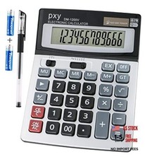 Desk Calculator 12 Digit Extra Large LCD Display, Touch Comfortable with Big