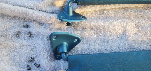 67 1967 Chevrolet C-10 Pickup Truck Sun Visors With Hook Clips Screws 1 Year OEM - Picture 9 of 11